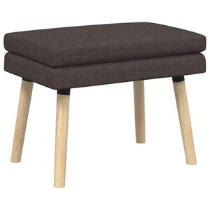 vidaXL Dubbel Laagige Bank Donkerbruin 60 x 40 x 46 cm Stof