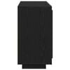 vidaXL Dressoir Zwart Eiken 80 x 40 x 75 cm Bewerkt hout