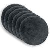 vidaXL Kussensloop 6 pcs HEERLEN Antracietkleurig &Oslash; 50 cm PV Fleece