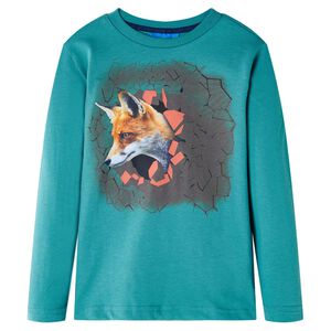 Kindershirt met lange mouwen 104 donkerzeeblauw