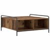 vidaXL Salontafel Oud hout 90 x 90 x 41 cm Bewerkt hout