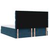 vidaXL Ottoman bed met matrassen 200x200cm fluweel donkerblauw