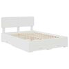 vidaXL Bedframe met hoofdeinde met lade Wit 160 x 200 cm Bewerkt hout