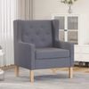vidaXL Fauteuil stof grijs