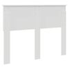 vidaXL Hoofdbord Wit 120 cm Bewerkt hout