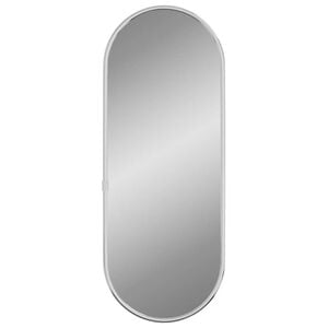 vidaXL Wandspiegel 40x15 cm ovaal zilverkleurig