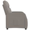 vidaXL Fauteuil verstelbaar stof taupe