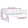 vidaXL Slaapbank zonder matras 80x200 cm massief grenenhout wasbruin