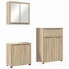 vidaXL Badkamermeubelset 3 st Sonoma Eiken 72,5 x 36,5 x 100 cm