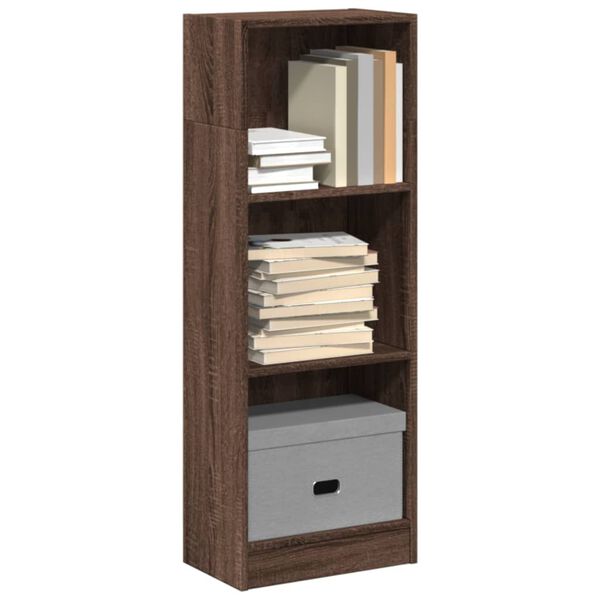 vidaXL Boekenkast 40x24x109 cm bewerkt hout bruin eikenkleurig