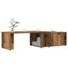 vidaXL Salontafel 150x50x35 cm bewerkt hout oud houtkleurig
