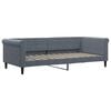 vidaXL Slaapbank 90x200 cm fluweel donkergrijs