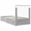vidaXL Bedframe met hoofdeinde Grijs Sonoma 90 x 200 cm Bewerkt hout