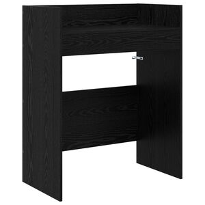 vidaXL DJ Tafel Zwart eiken 82 x 45 x 102 cm Bewerkt hout
