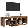 vidaXL Tv-meubel met LED 140x36,5x40 cm bewerkt hout oud hout
