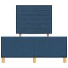 vidaXL Bedframe met hoofdeinde Blauw 120 x 190 cm Stof