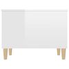 vidaXL Salontafel 60x44,5x45 cm bewerkt hout hoogglans wit