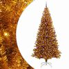 vidaXL Kerstboom met 300 LED met standaard Goud 240 cm PET