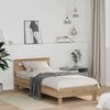 vidaXL Bedframe Artisan Eiken 98.5 x 200 cm Bewerkt hout