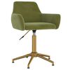 vidaXL Eetkamerstoelen draaibaar 4 st fluweel lichtgroen
