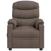 vidaXL Massagestoel stof taupe