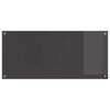 vidaXL Keuken Achterwand 2 pcs Donkergrijs 110 x 50 cm gehard glas