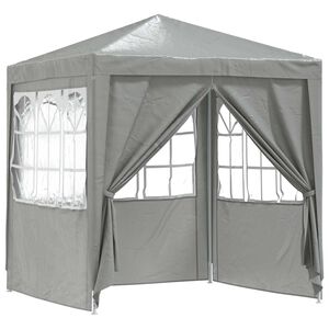 vidaXL Partytent 200 x 200 x 240 cm Lichtgrijs PE en staal
