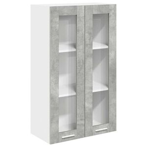 vidaXL Hangkast Beton Grijs 60 x 31 x 100 cm Bewerkt hout