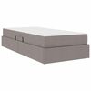 vidaXL Opbergbed met matras met matras Taupe 100 x 200 cm Polyester