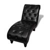vidaXL Chaise longue kunstleer bruin