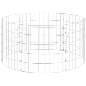 vidaXL Gabion paal rond &Oslash;100x50 cm gegalvaniseerd staal