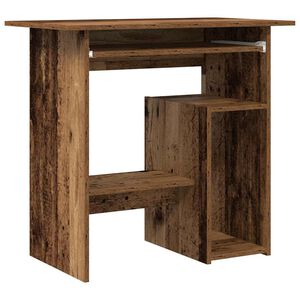 vidaXL Bureau 80x45x74 cm bewerkt hout oud houtkleurig