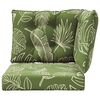 vidaXL Buiten bankkussen 3 pcs Bladontwerp Polyester