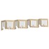 vidaXL Opvouwbaar hondenhek met standaards 8 pcs Sonoma Eiken 60 cm