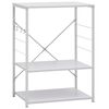 vidaXL Magnetronkast 60x39,6x79,5 cm bewerkt hout wit