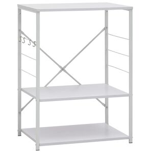 vidaXL Magnetronkast 60x39,6x79,5 cm bewerkt hout wit