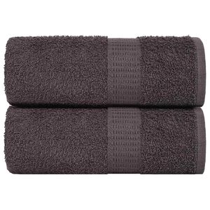 vidaXL Washandjes FROGN 2 st 30x30 cm 360 g/m&sup2; antraciet