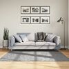vidaXL Vloerkleed PAMPLONA shaggy hoogpolig modern 160x160 cm grijs