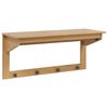 vidaXL Kapstok Hill Honingbruin 90 x 35 x 41.5 cm Massief Vurenhout