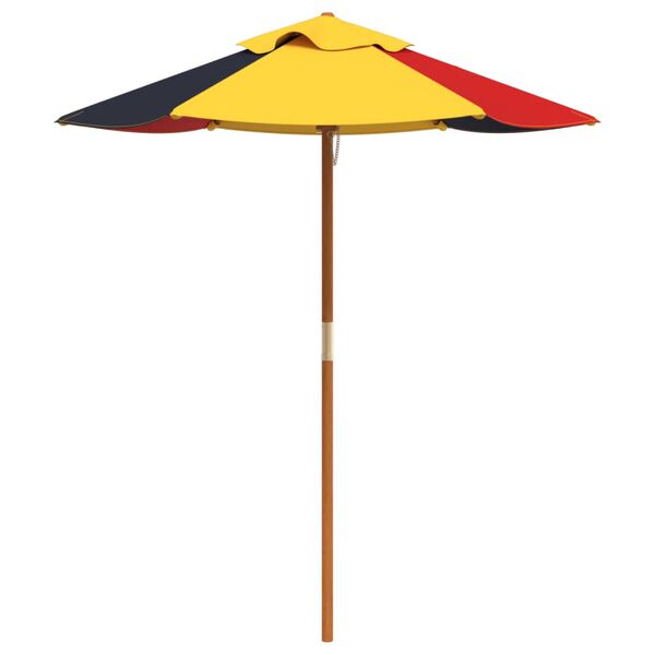 vidaXL Parasol voor kinderen met houten paal &Oslash;120x140 cm