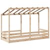 vidaXL Kinderbed met bedhuis 90x190 cm massief grenenhout