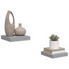 vidaXL Wandschappen zwevend 2 st 23x23,5x3,8 cm MDF grijs