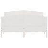 vidaXL Bedframe zonder matras massief grenenhout wit 150x200 cm