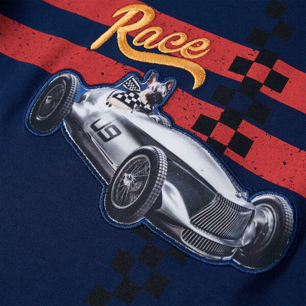 Kindershirt met lange mouwen 92 marineblauw