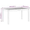 vidaXL Tuintafel 140x80x74 cm massief acaciahout