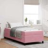 vidaXL Bedframe met matras Roze 90 x 190 cm Stof