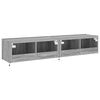 vidaXL Tv-wandmeubels met LED 2 st 80x35x31 cm grijs sonoma