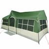 vidaXL Gezinstent Groen en beige 622 x 295 x 238 cm Polyester en staal