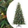 vidaXL Kunstmatige Inklapbare Kerstboom Groen 240 cm PE en PVC