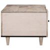 vidaXL Salontafel met plank Beige 100 x 54 x 40 cm Massief acaciahout